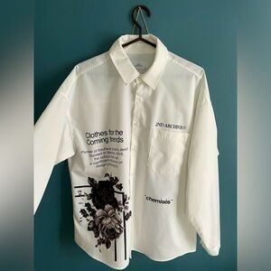 Simons Simons 2nd Archive
Relaxed Fit Graphic Button-Up Shirt